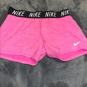 pink nike running shorts
